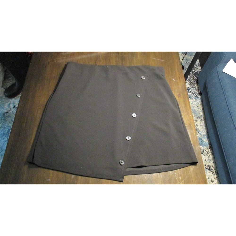 Torrid Bodycon Black Skirt Size 1X Decorative Button Down